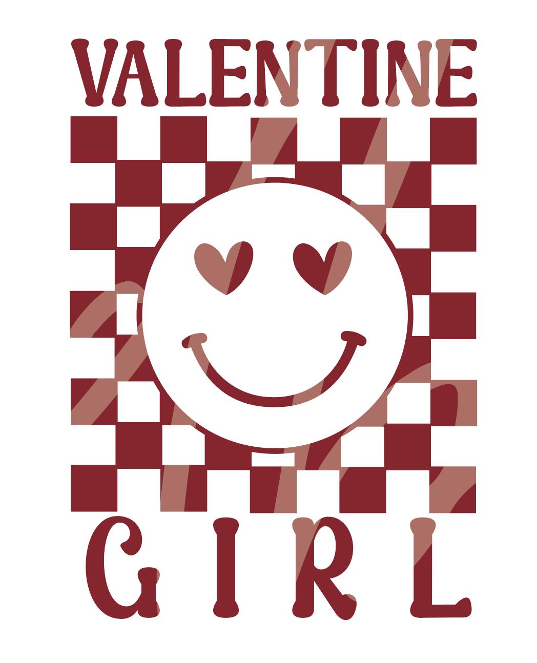 Valentine Girl SVG PNG, Kids Valentine's Day Shirt Design, Valentine SVG, Retro Valentine svg, Valentine's Day svg, Trendy Valentine svg