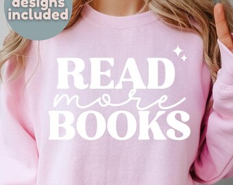 Lesen Sie mehr Bücher SVG, Lesen Sie mehr Bücher PNG, Lesen Sie mehr Bücher DXF, Lesen SVG, Buch SVG, Buchliebhaber SVG, Buch Nerd SVG, Lesezeichen SVG, Bücherwurm