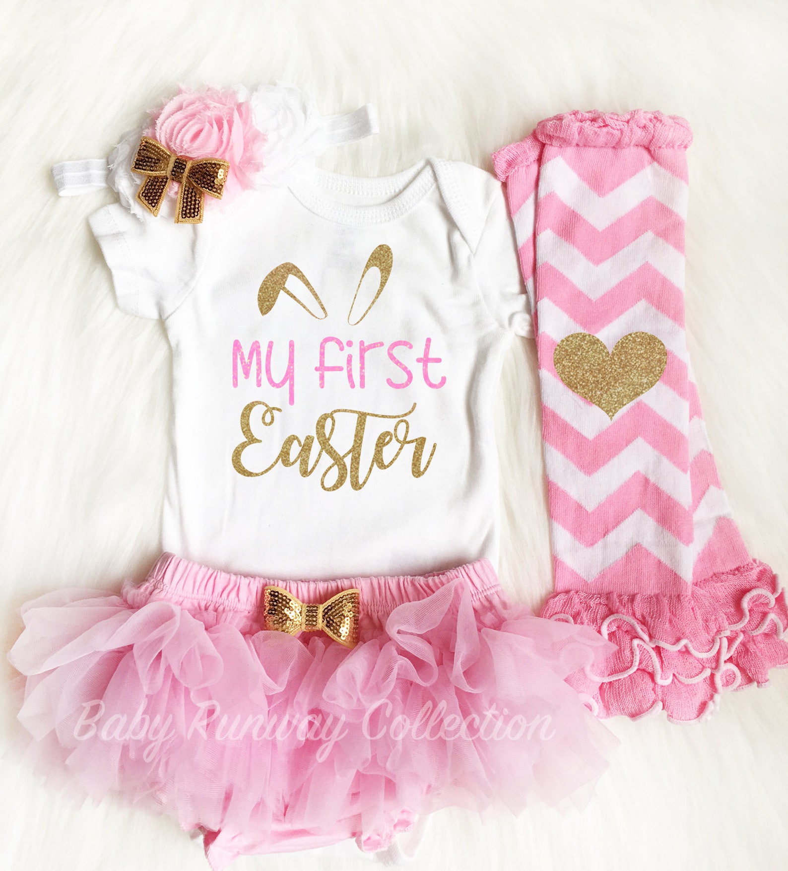 My First Easter Baby Girl Outfit Custom Bodysuit Optional Etsy — free download