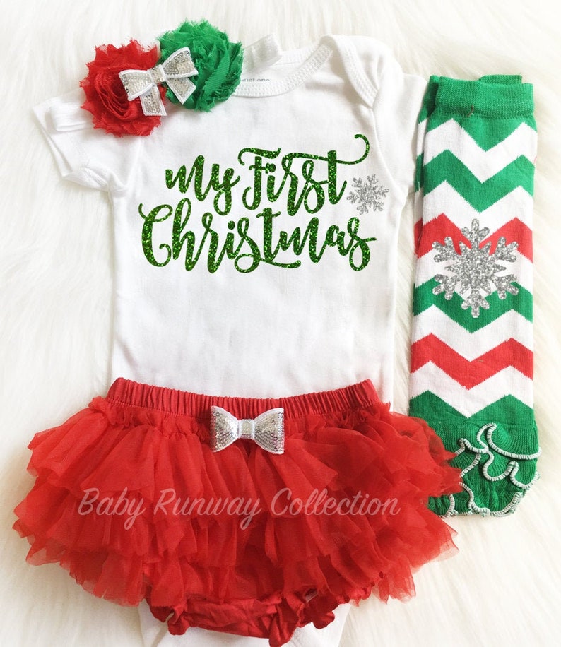 Newborn Christmas Outfit Take Home Outfit Baby First Christmas 1st Christmas My First Christmas Bodysuit-Baby Christmas Bodysuit