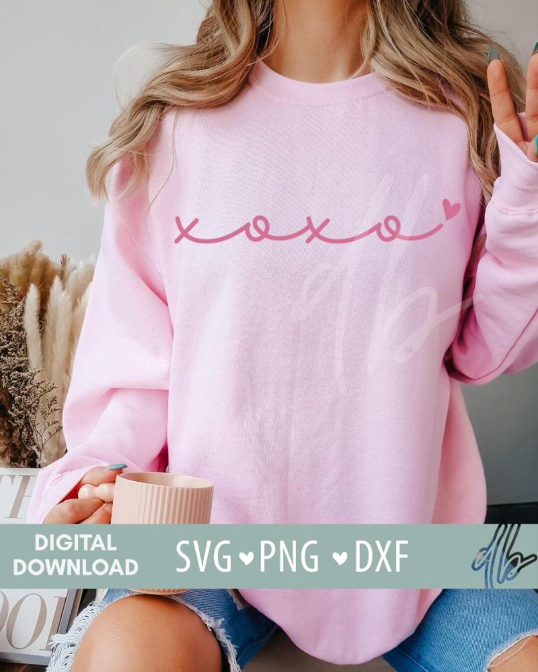XOXO Svg PNG, Valentine's Day Shirt Design, Valentine SVG, Dainty ...