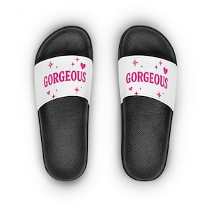 Cute Women&#39;s Slide Sandals | Gorgeous & Fabulous Summer Footwear, Beach Shoes, Casual Slippers, Gift for Her