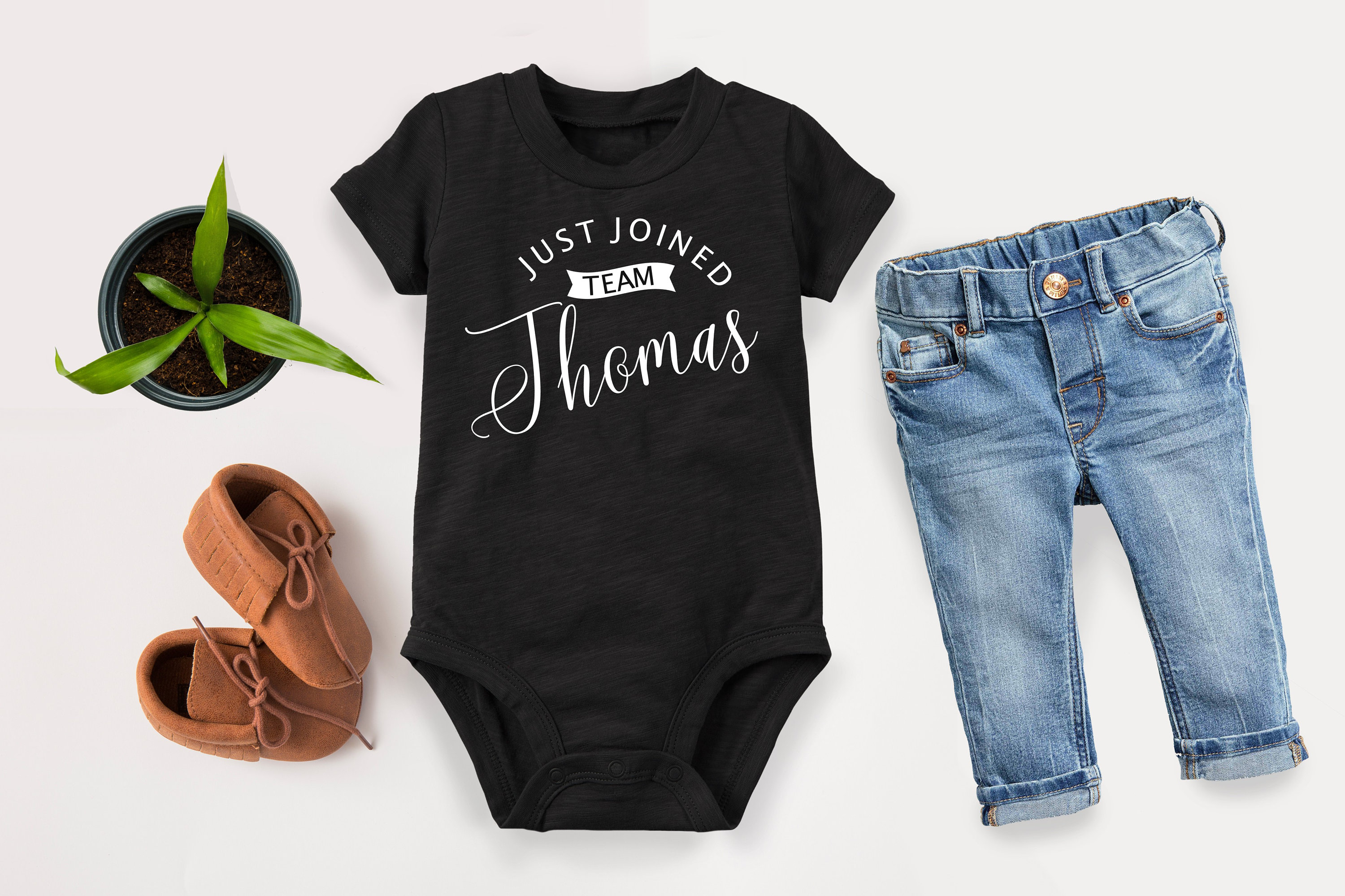 Just Joined Team Onesie ® Personalized Baby Onesies ® Baby Etsy