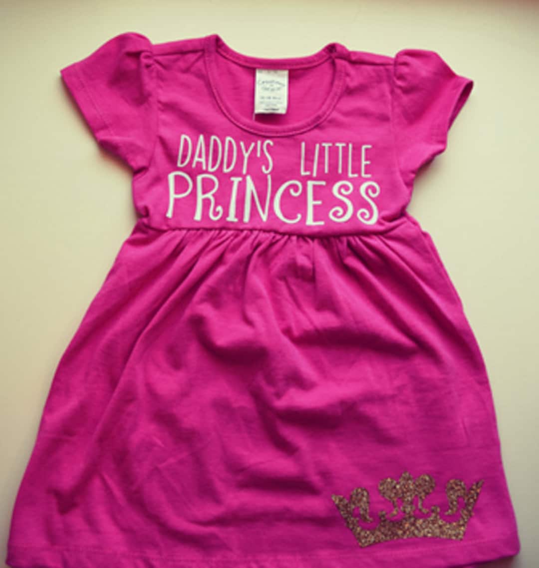 strapless open back dress Daddy's Little Princess  One Prints