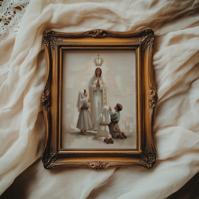 Religious Poster, Our Lady Of Fatima – Fine Art Paper | Giclée Printed | Vertical 18X24 image 6