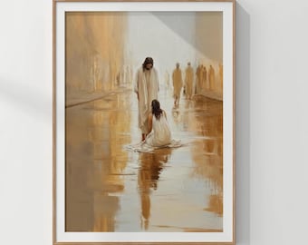 Jesus Wall Art: Tender Mercy Forgiveness Scene, Archival Matte Print