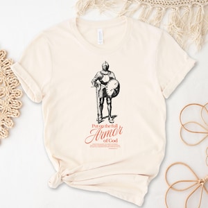 Shirt met volledige wapenrusting: christelijk bijbelvers T-shirt
