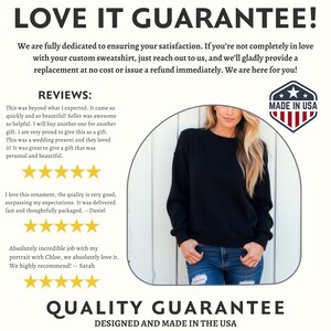 The image is a collage featuring a woman in a black sweater and jeans, with a focus on her outfit and the overall design. The image does not contain any text, and the woman is the central figure.