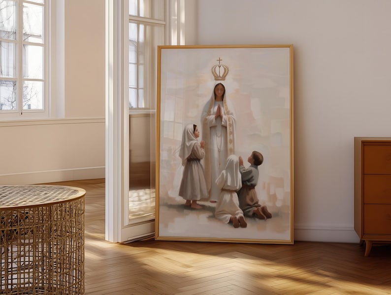 Religious Poster, Our Lady Of Fatima – Fine Art Paper | Giclée Printed | Vertical 18X24 image 4