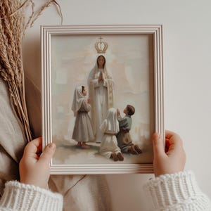 Religious Poster, Our Lady Of Fatima – Fine Art Paper | Giclée Printed | Vertical 18X24 image 2