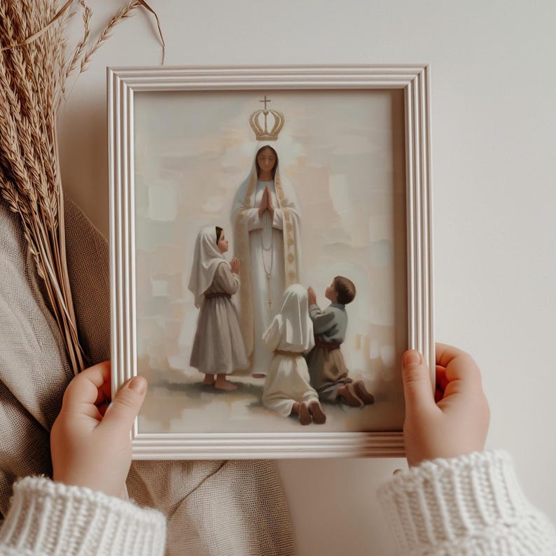 Religious Poster, Our Lady Of Fatima – Fine Art Paper | Giclée Printed | Vertical 18X24 image 2