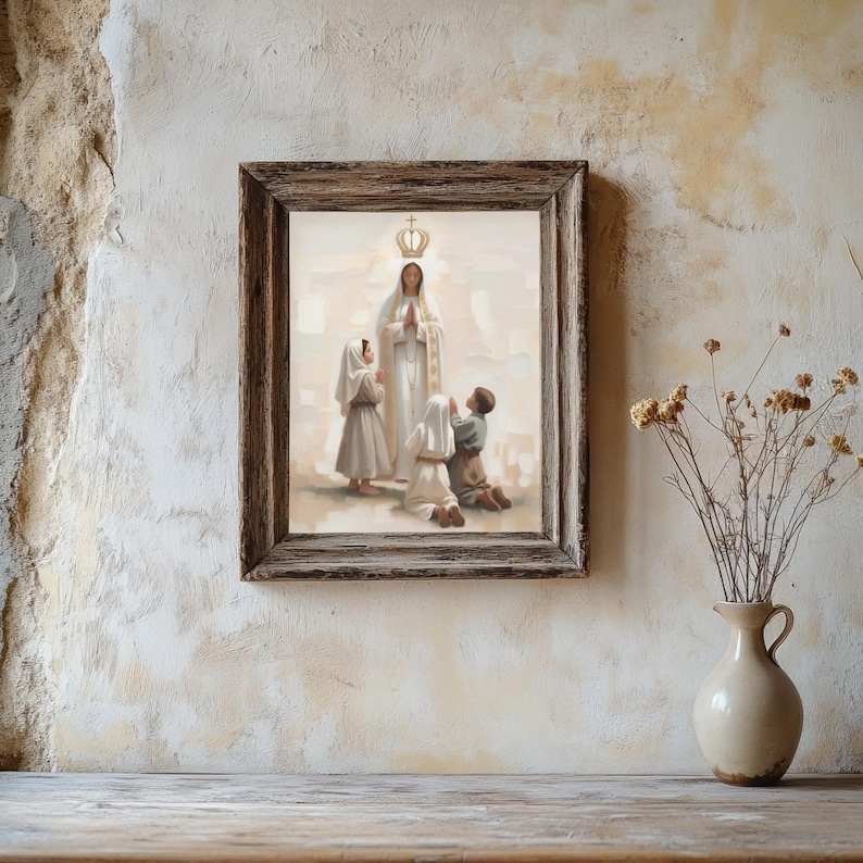 Religious Poster, Our Lady Of Fatima – Fine Art Paper | Giclée Printed | Vertical 18X24 image 5