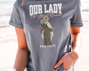 Our Lady of Mount Carmel T-Shirt: Blessed Virgin Mary Marian Shirt