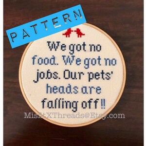 PDF PATTERN Dumb And Dumber Cross Stitch
