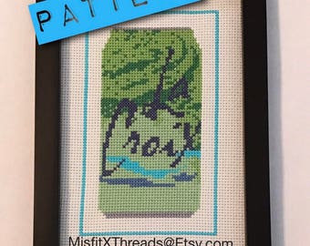 PDF PATTERN - Lime La Croix Cross Stitch