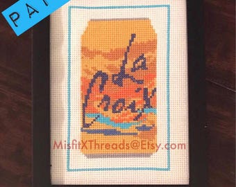 Tangerine La Croix PDF PATTERN