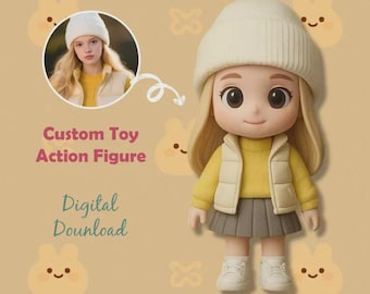 Minifigura 3D personalizada • Figura de retrato personalizada