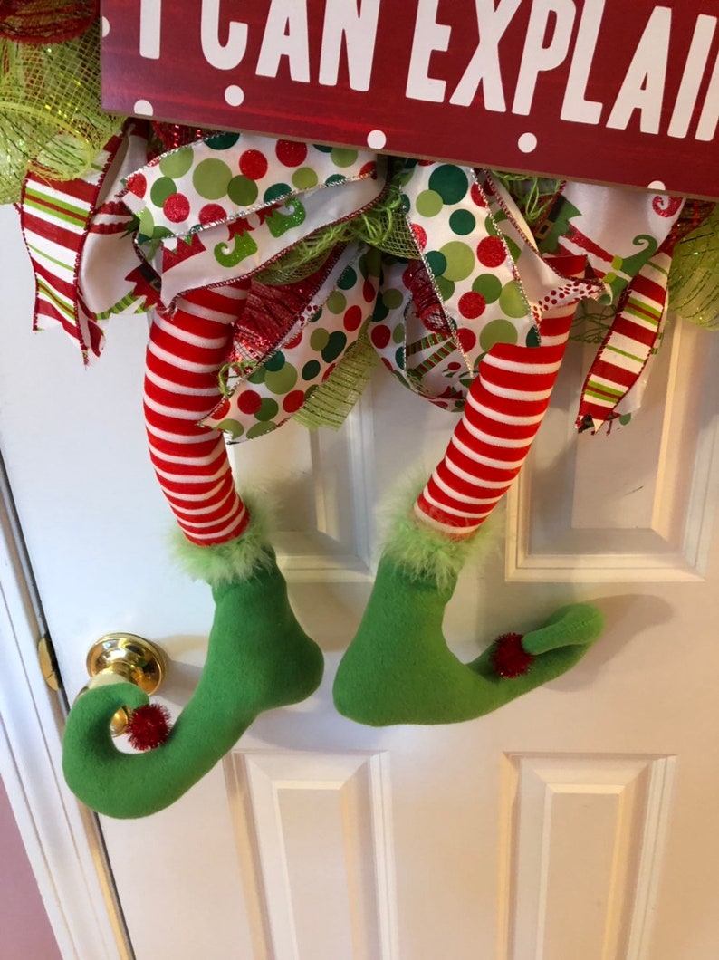 Christmas elf everyday wreath