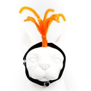 Orange Hair Wig Pet Headband, Anxiety Hair Headbands Photo Prop, Dog & Cat Costume Accessories, Party Holiday Birthday Gift