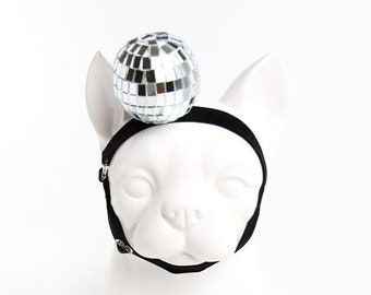 Disco Ball Pet Headband Pet Mirror Ball Headbands Photo Prop Dog Cat Costume Accessories Party Holiday Birthday Gift