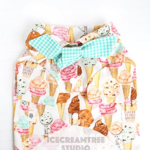 Eis Shirt und Schal - Haustier Eis Shirt, Petite Schal, Stirnband, Hund Katze Eis Mann Look Outfit, Sommer Foto Geschenk