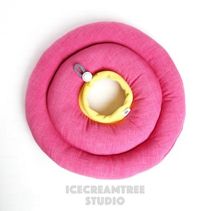 Soft Comfy Recovery Cone, Dog Cat Recovery Collar, Pet Soft Cone, Comfortable Elizabethan Collar, Healing Neck Pillow, Hypoallergenic - Pink