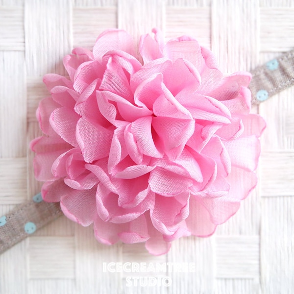 Light Pink Giant Bloom Flower Collar Slide On, Flower Collar Accessories, Corsage Accessories, Collar Add On