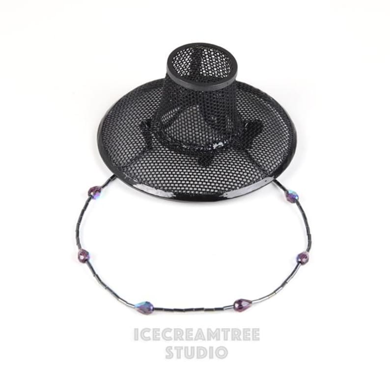 Korean Gat Hat, Korean Traditional Headpiece, Beads Chains, Cute Hanbok Photo Hat, Photo Prop, Dog & Cat Hat - Kpop Birthday Holiday Gift image 5