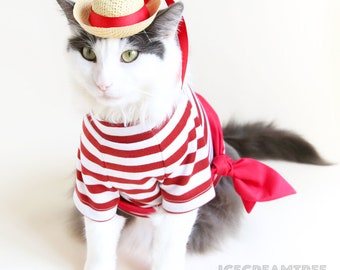 Set di abiti da gondoliere: cappellino da barca per animali