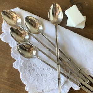 Lot De 5 Cuillères à Glace Argentées - Mazagran - 104g - Métal Argenté