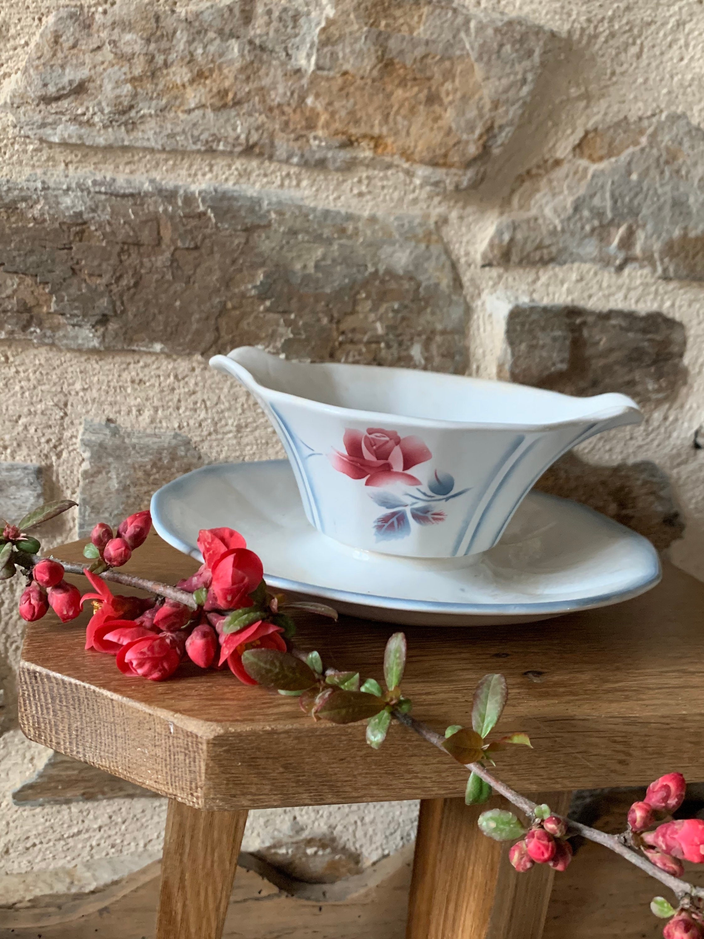 Saucière Digoin Sarreguemines Modèle Adige , Saucière Adige