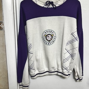 Vintage 90er Jahre Unisex Training Sweatshirt mit Rundhalsausschnitt