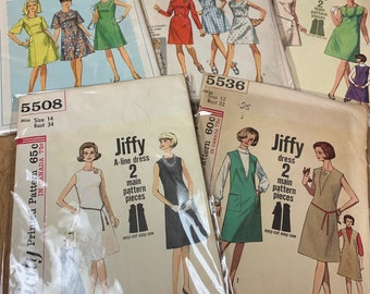 Simplicity 1960's A-Line Dress Sewing Patterns