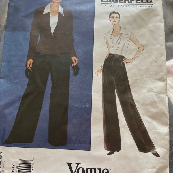 Vogue  Karl Lagerfeld Sewing Pattern