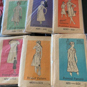 Mail-Order Size 16 1/2 Sewing Patterns