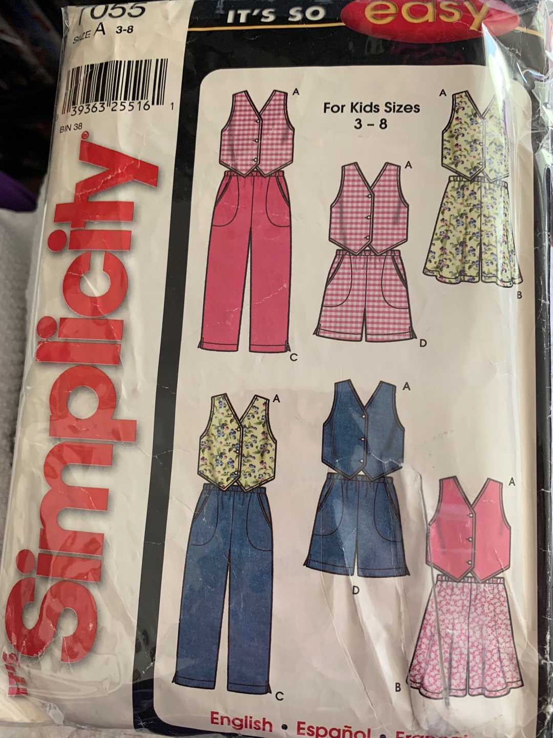 Simplicity 7055 Simplicity Girl 7055 Sewing Pattern - Etsy