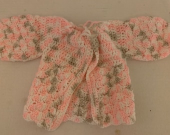 Infant Girl Crocheted Sweater