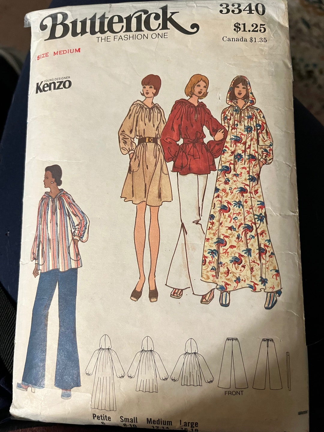 Butterick Kenzo 3340 Sewing Pattern - Etsy