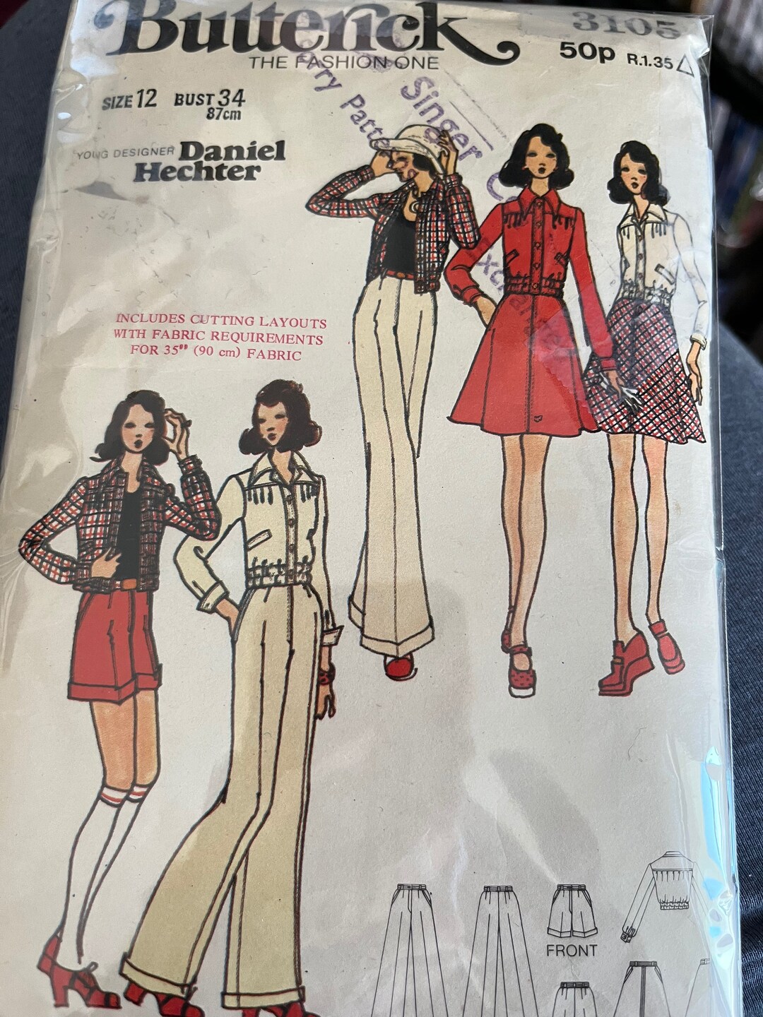 Butterick Daniel Hechter 3105 Sewing Pattern - Etsy