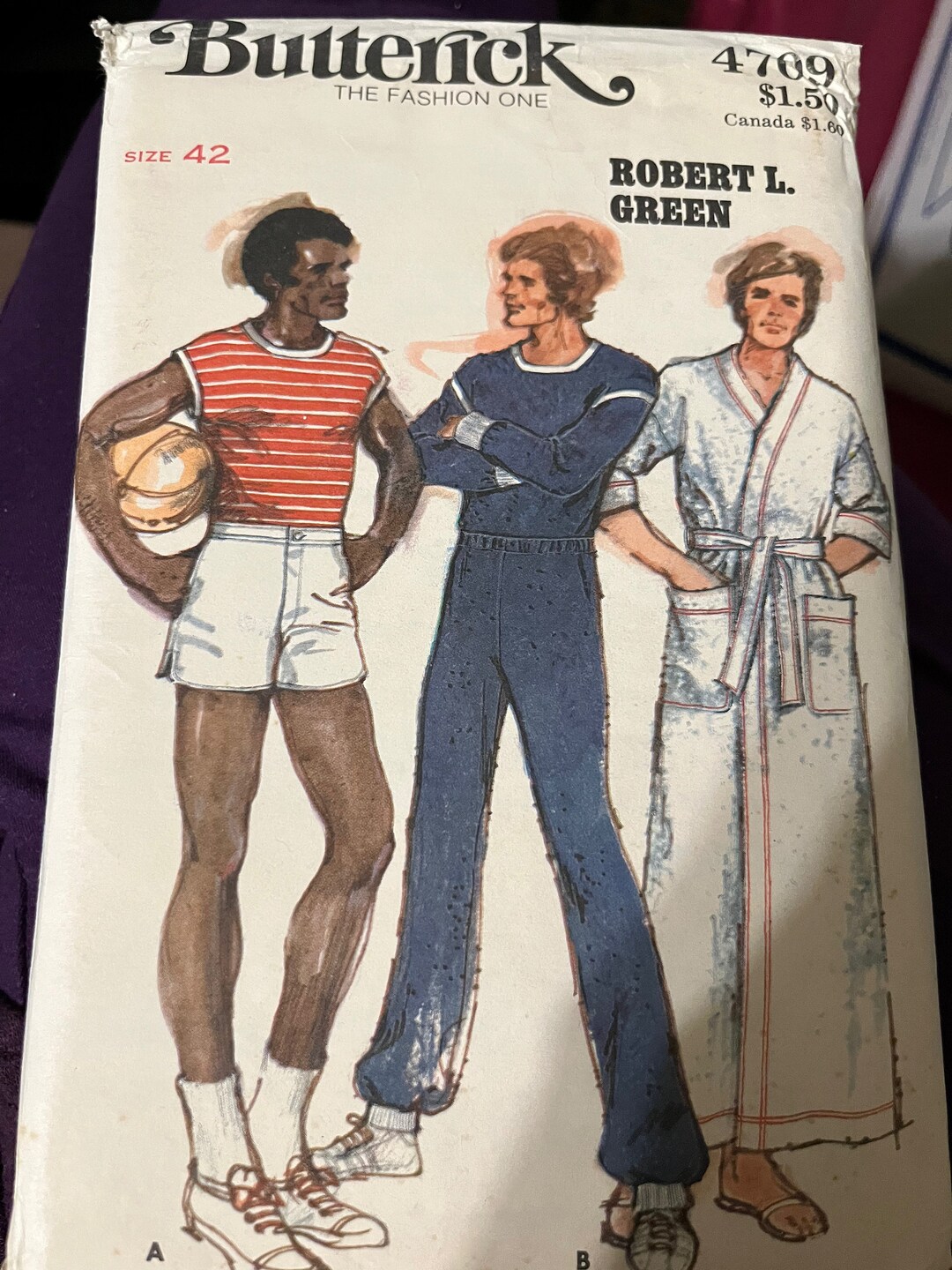 Butterick Men 4709 Sewing Pattern Etsy