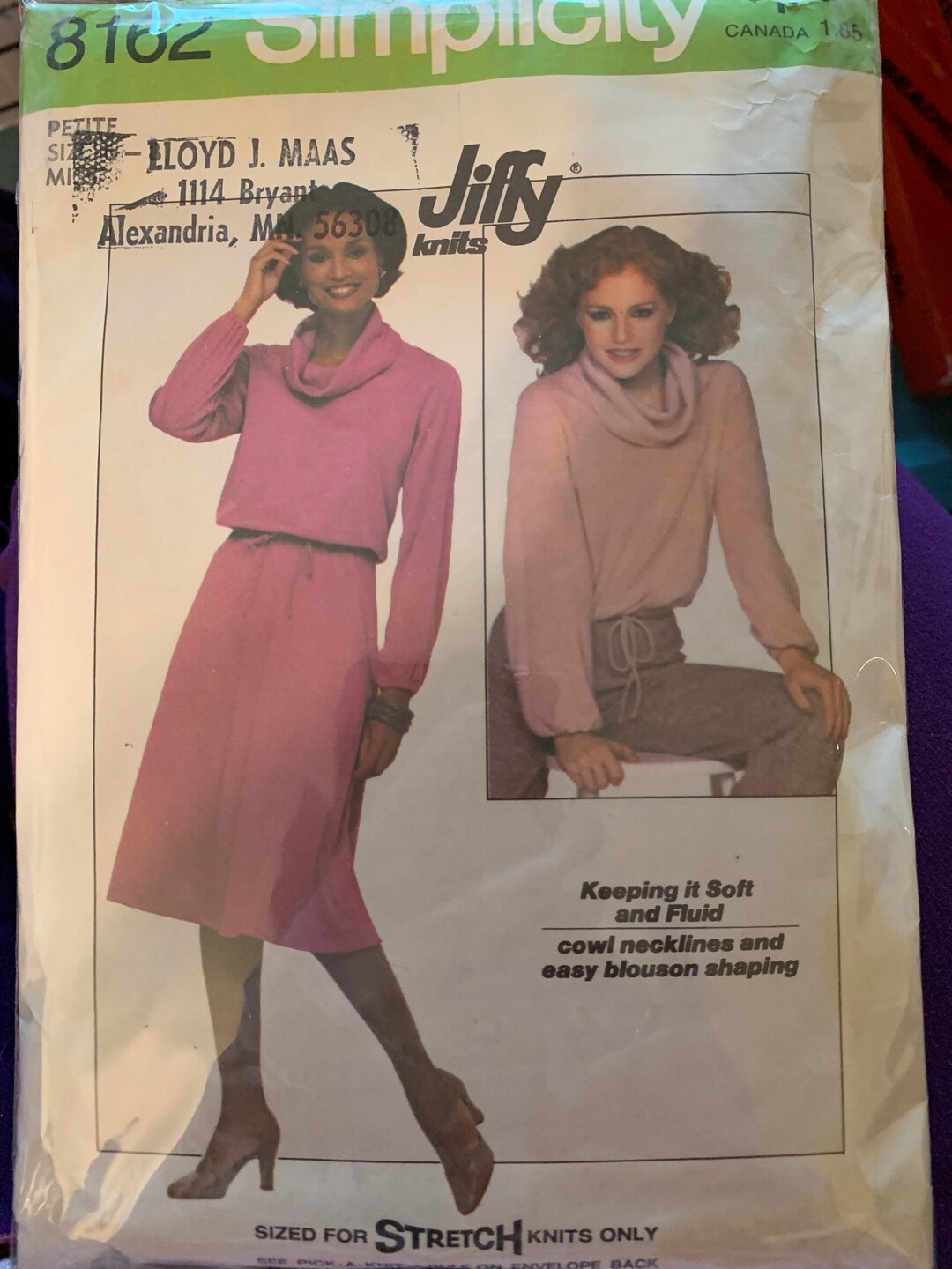 Simplicity 8162 Sewing Pattern Etsy