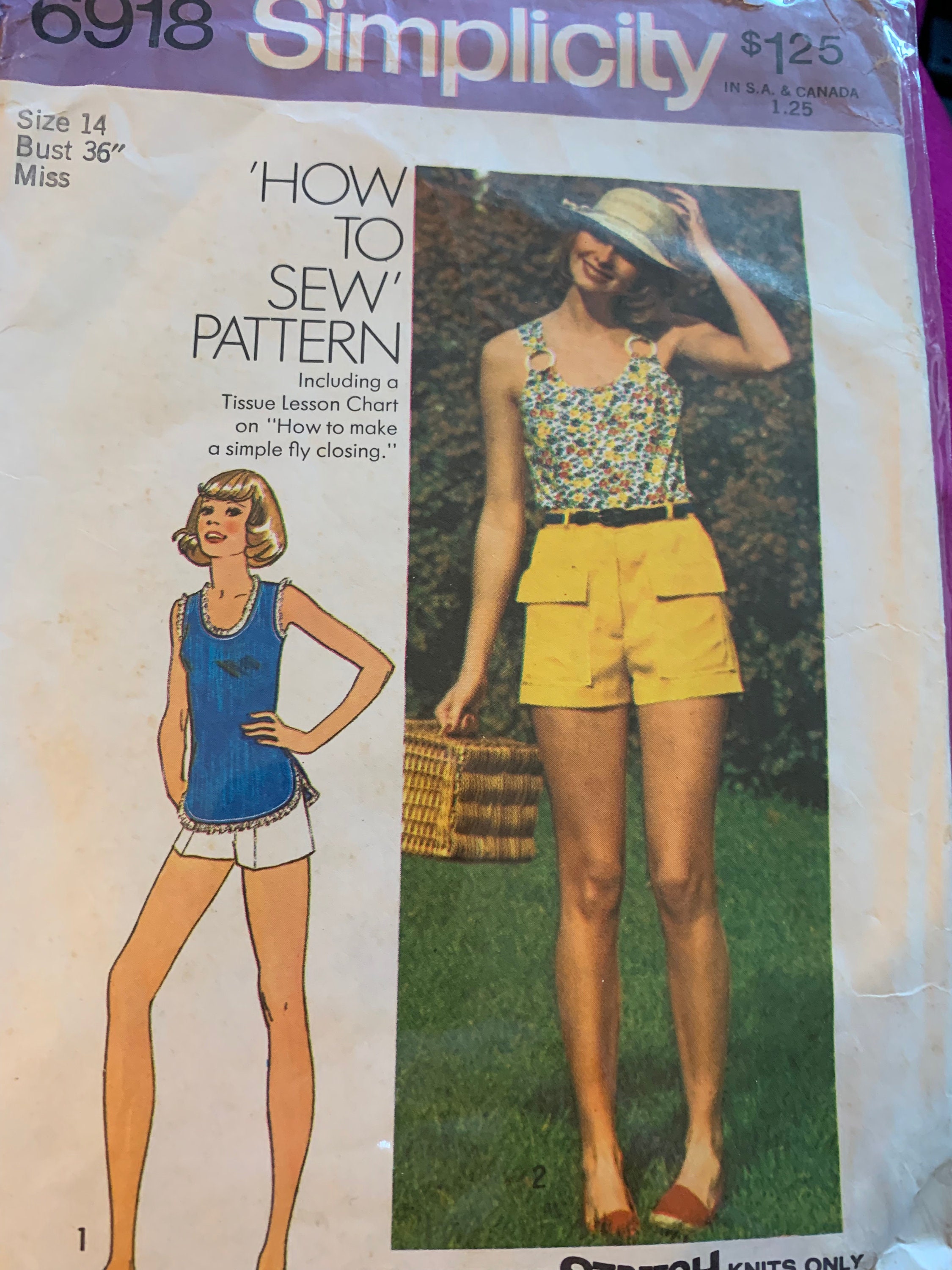 Simplicity Summer Shorts Sewing Patterns Etsy