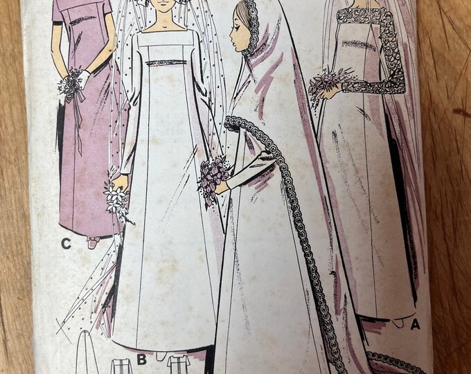 Patron De Couture Vintage Le Roy Weldons - Robe Années 70 - Taille 86.4cm (1936) - Neuf, Pièces Non Découpées