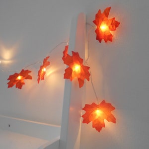 Autumn Decor Fairy Lights - Autumn Leaves Wedding Decorations Fall Decor Lights Autumn Garland Wedding