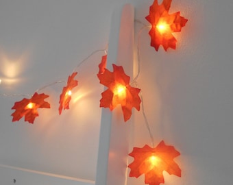 Autumn Decor Fairy Lights - Autumn Leaves Wedding Decorations Fall Decor Lights Autumn Garland Wedding