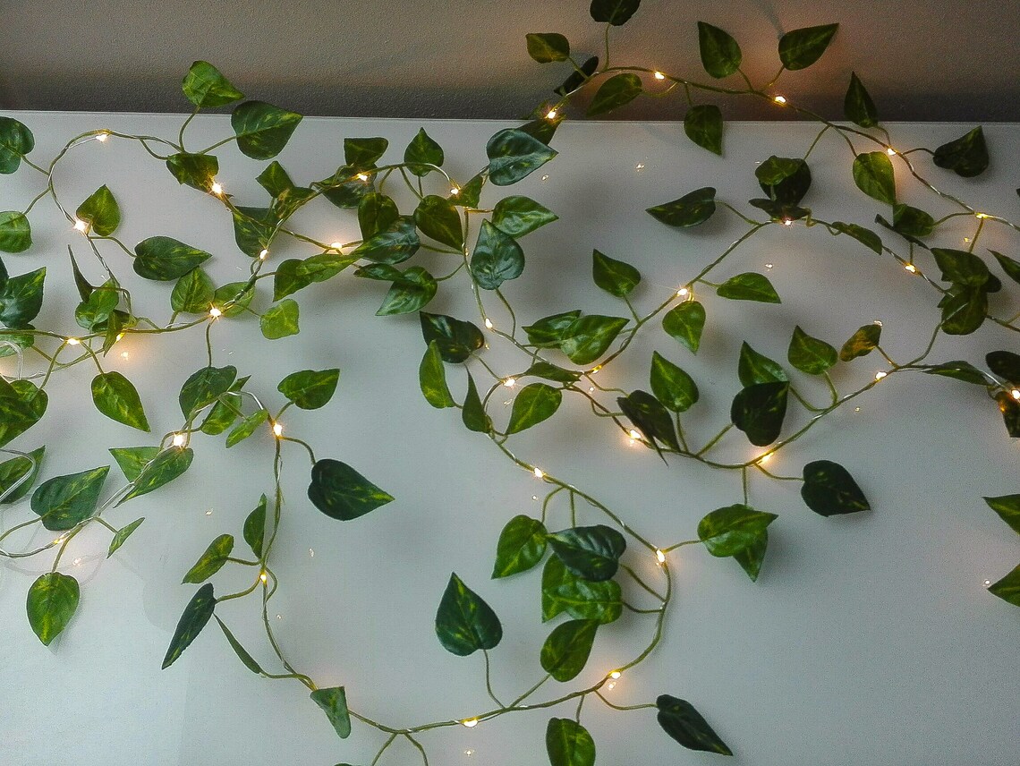 Ivy Fairy Lights Battery Operated Wedding Decorations Etsy