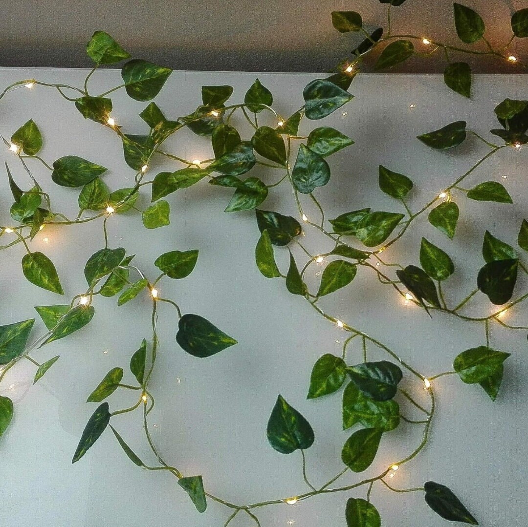 Extra Long Ivy Fairy Lights Ivy Garland Bedroom Decor Etsy UK