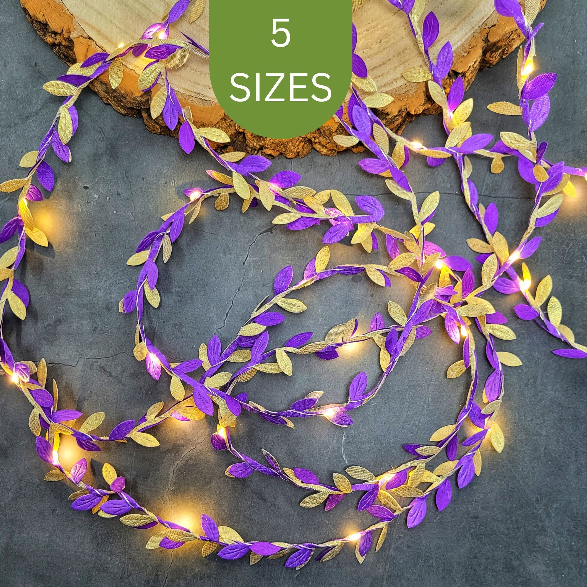 Purple Gold Fairy Lights