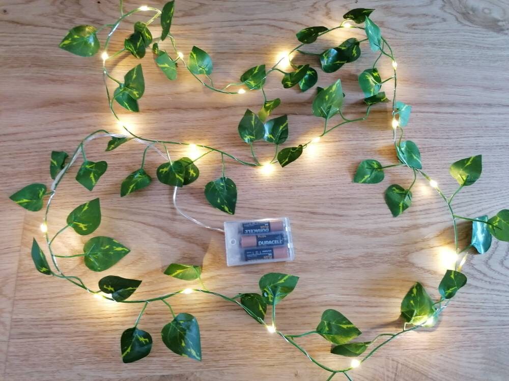 Ivy Fairy Lights Ivy Garland Bedroom Decor Wedding Etsy UK