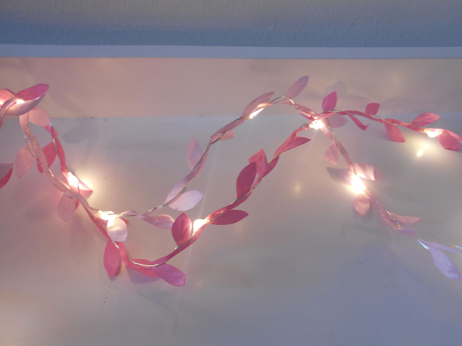 Pink Fairy Lights Battery Operated Lights Purple Etsy